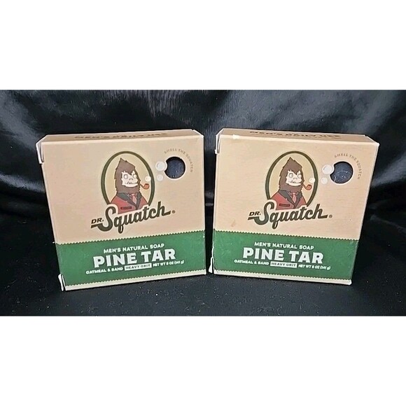 Dr Squatch Other - 2 Pack - Dr. Squatch Pine Tar Soap for Men - 5oz Each, New
